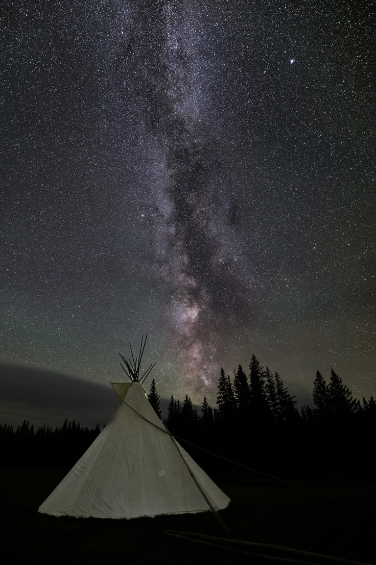 milky way from Fort Walsh, Saskatchewan