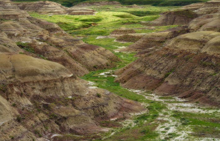 A landscape photograph of rugged east block in saskatchewan