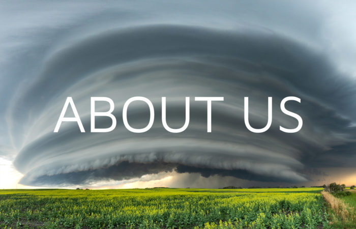 Storm cell in Saskatchewan Canada